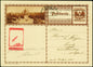 AUSTRIA, 1932, Schmiedl experimental rocket V11 from April 11th, postal stationery card. Hopferwieser. Fs -12b