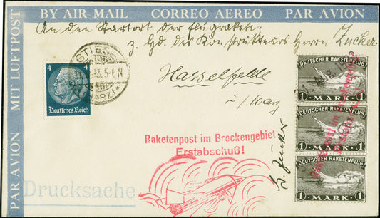 GERMANY, 1933, August 31 Zucker Herta Rocket Flight.