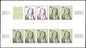MONACO (1976) Slania. Princes. Paintings. Yvert 1065-6  Scott 1035-6 Trial Color Proofs in full sheets of 10.